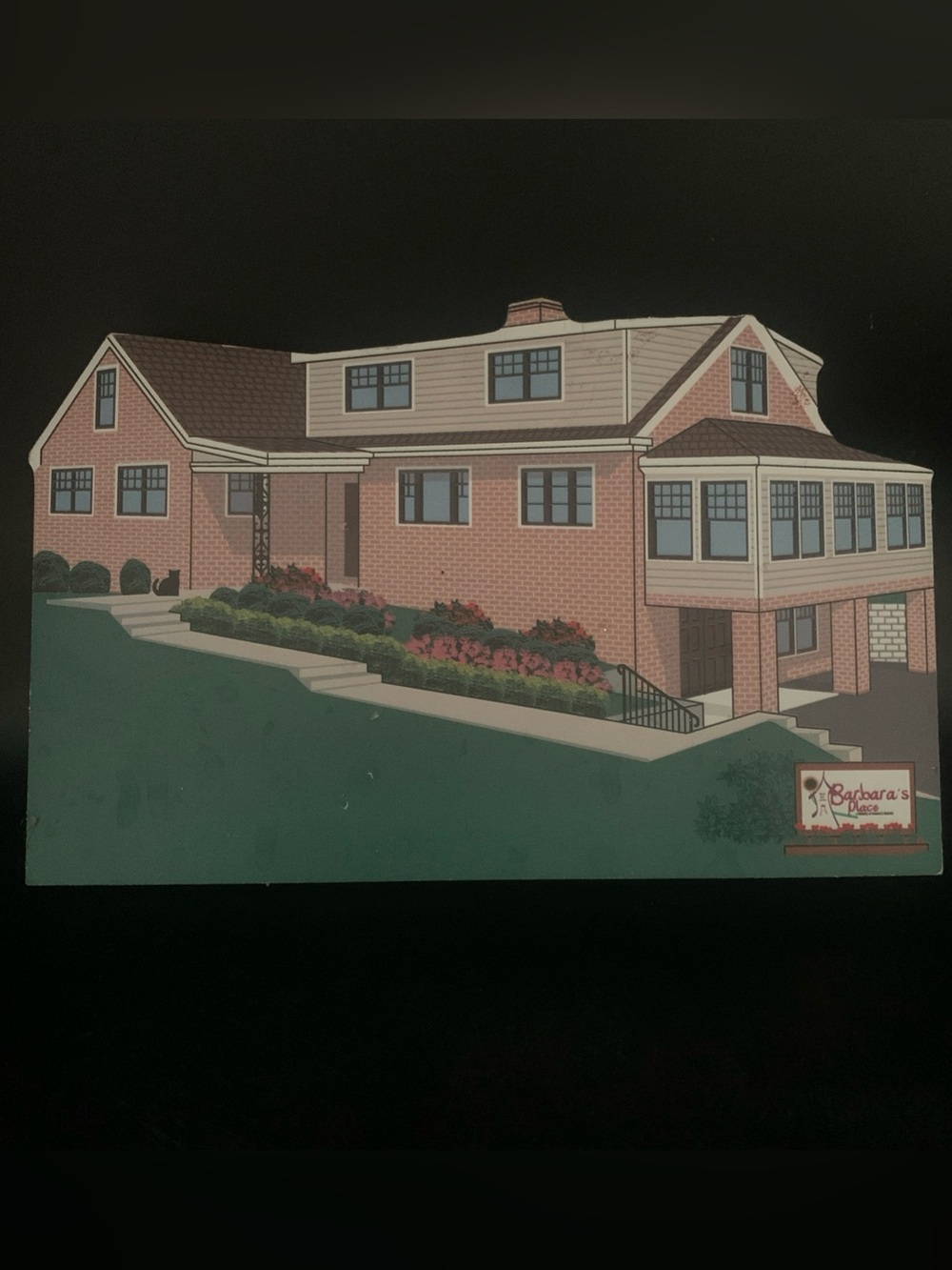 Vintage Cat's Meow Wood 2014 Barbara's Place Addiction Recovery for Women